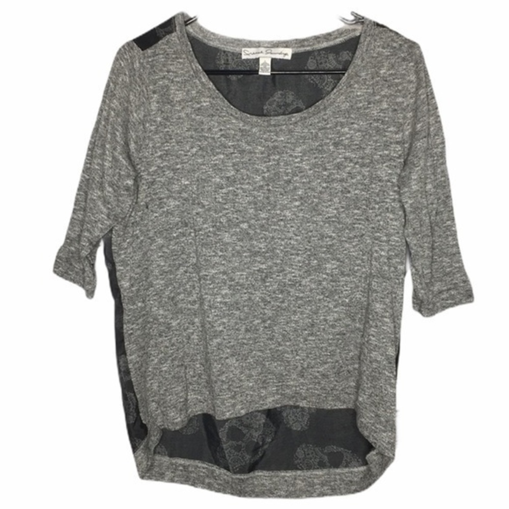 FRENCH LAUNDRY Skull hi lo top